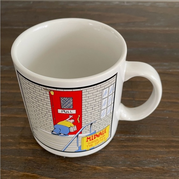 The Far Side By Gary Larson Mug Midvale School for Gifted 1986 Coffee Cup Comic - Picture 5 of 10